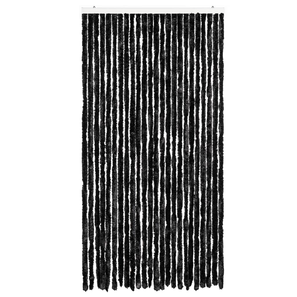 vidaXL Zasłona przeciwko owadom, antracytowa, 100x220 cm, szenil
