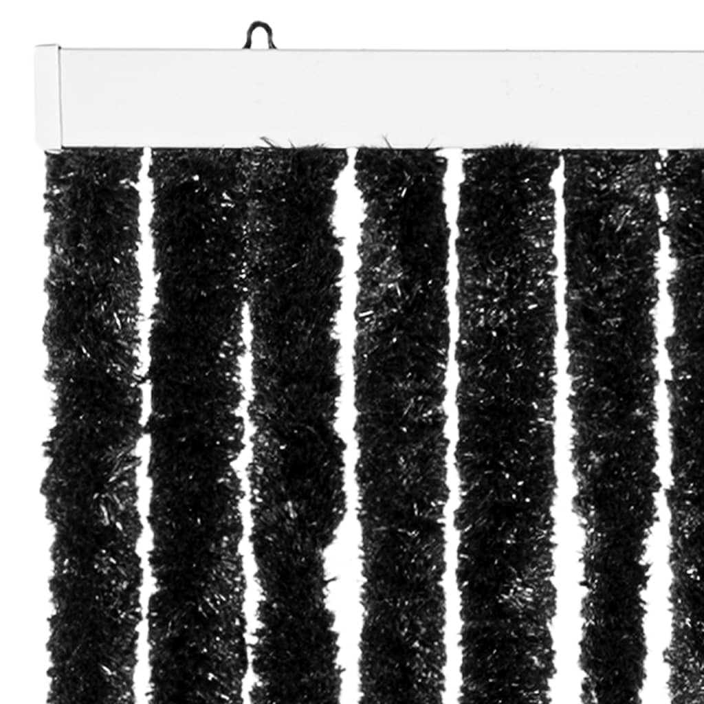vidaXL Zasłona przeciwko owadom, antracytowa, 100x220 cm, szenil