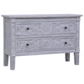 vidaXL Komoda z 2 szufladami, 90x30x60 cm, lite drewno mahoniowe