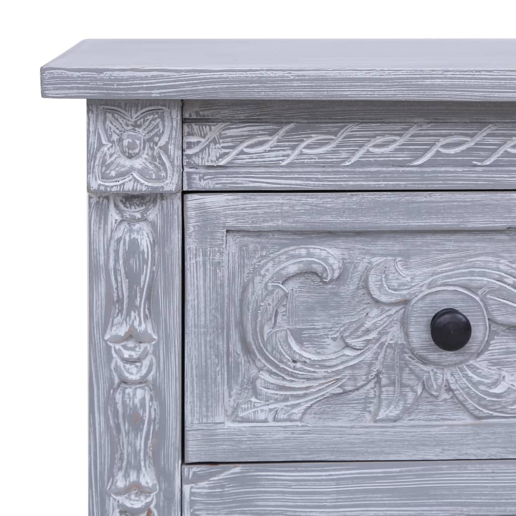 vidaXL Komoda z 2 szufladami, 90x30x60 cm, lite drewno mahoniowe