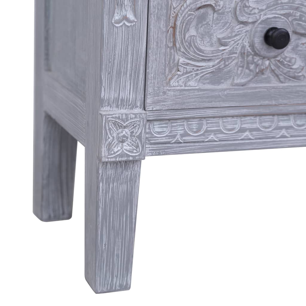 vidaXL Komoda z 2 szufladami, 90x30x60 cm, lite drewno mahoniowe