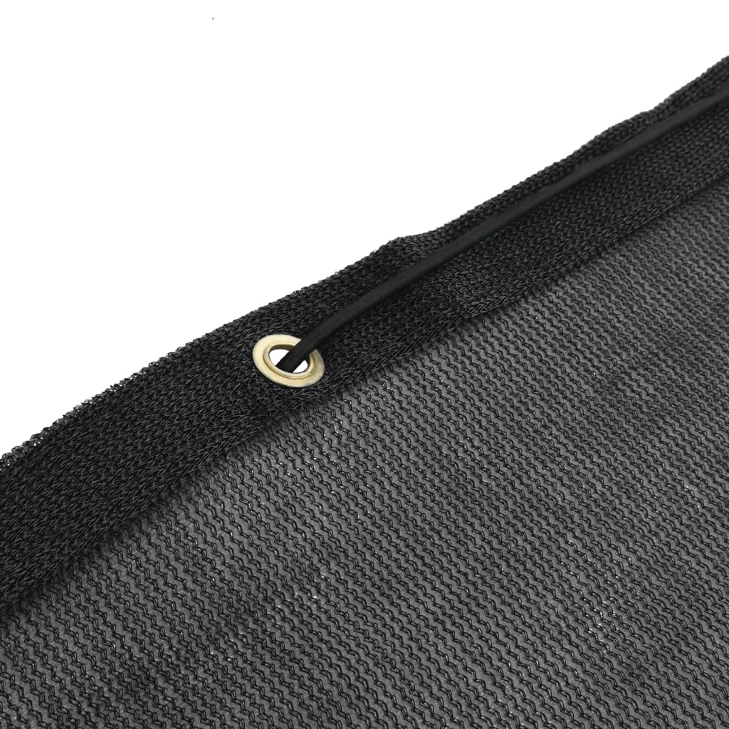vidaXL Siatka transportowa, HDPE, 1,5 x 2,2 m, czarna