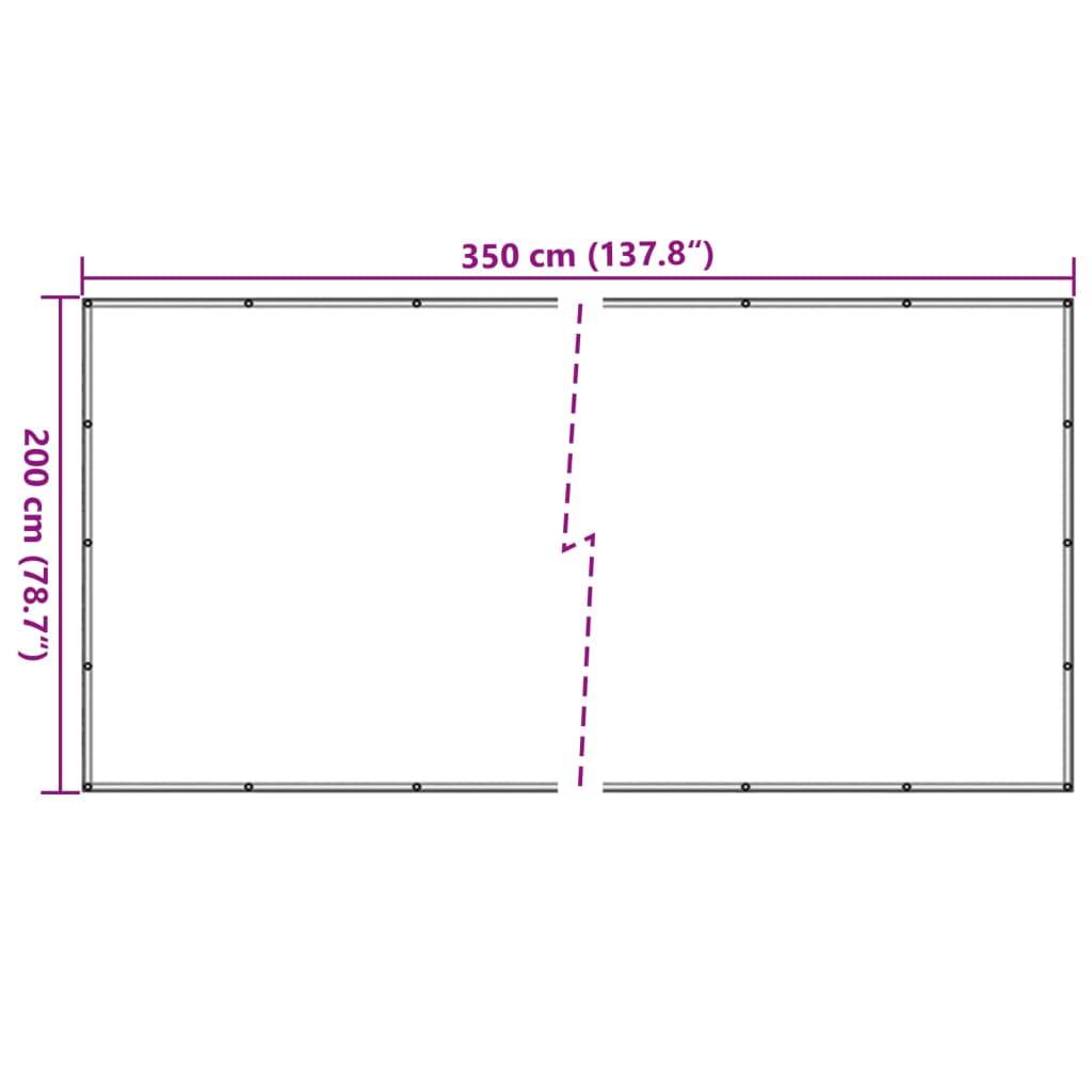 vidaXL Siatka transportowa, HDPE, 2 x 3,5 m, czarna