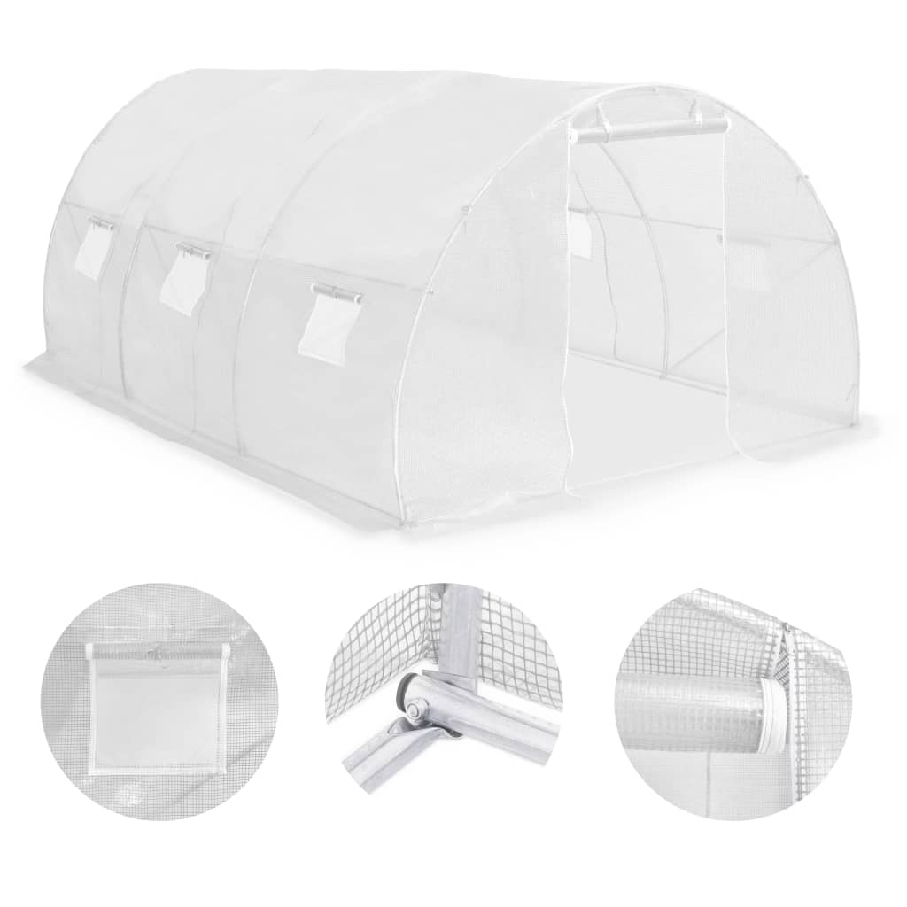 vidaXL Szklarnia ogrodowa, 13,5 m², 450x300x200 cm