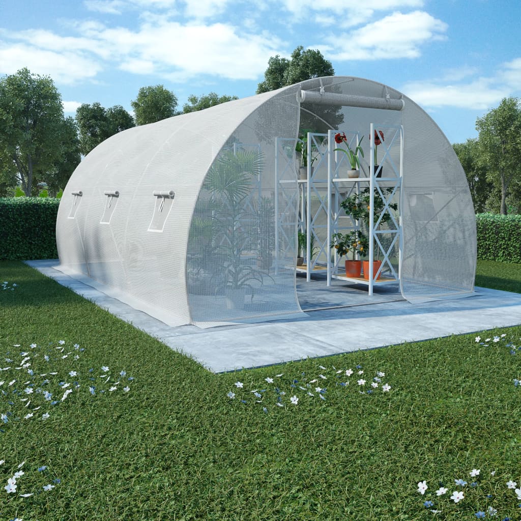vidaXL Szklarnia ogrodowa, 13,5 m², 450x300x200 cm
