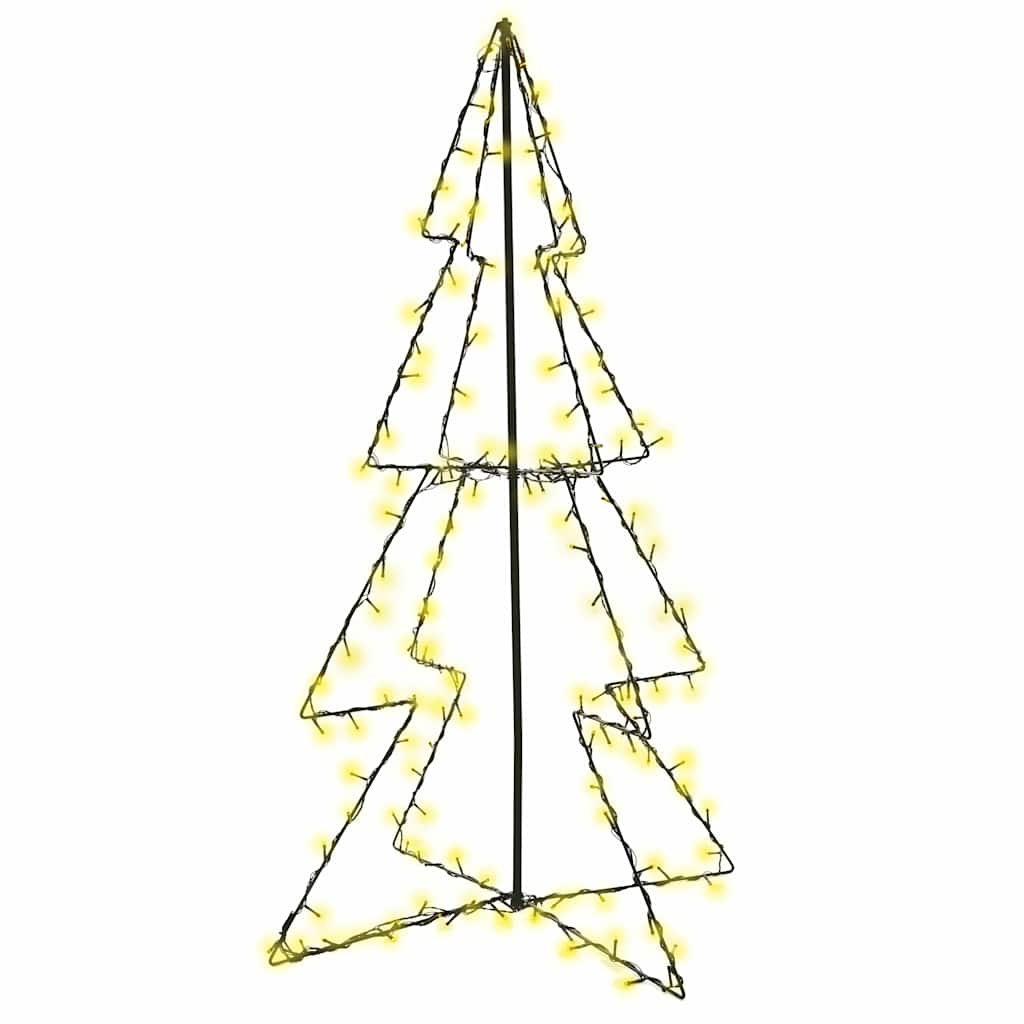 vidaXL Ozdoba świąteczna LED w kształcie choinki, 160 LED, 78x120 cm