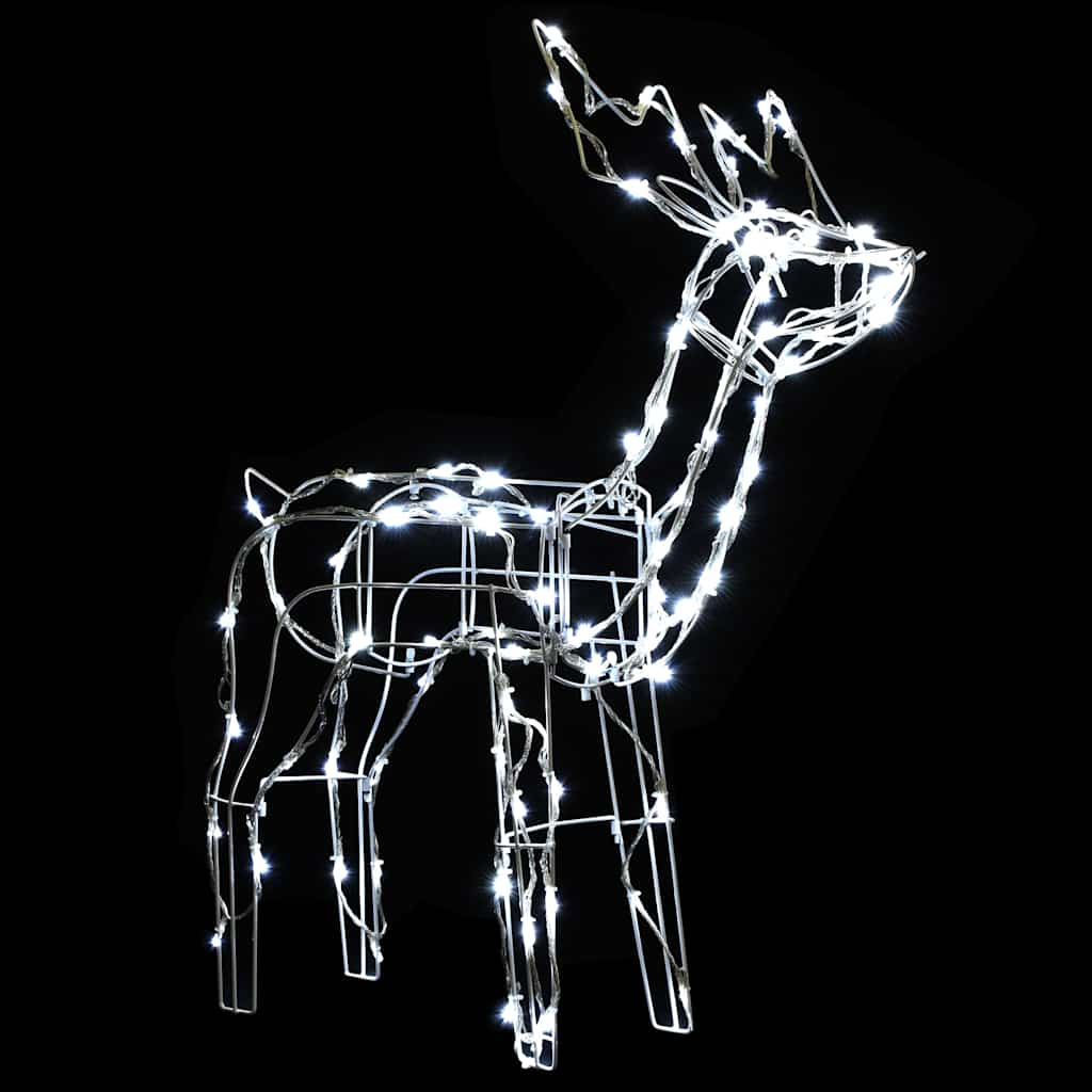 vidaXL 3-częściowa ozdoba świąteczna, renifery, 229 LED