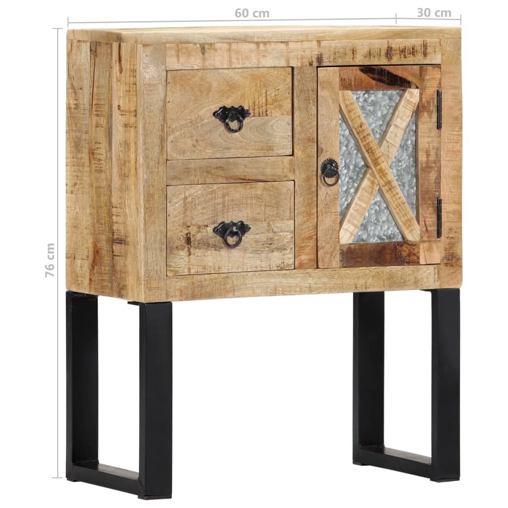 vidaXL Szafka, 60 x 30 x 76 cm, lite drewno mango