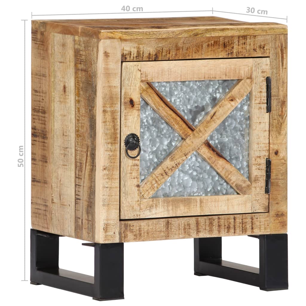 vidaXL Szafka nocna, 40x30x50 cm, lite drewno mango