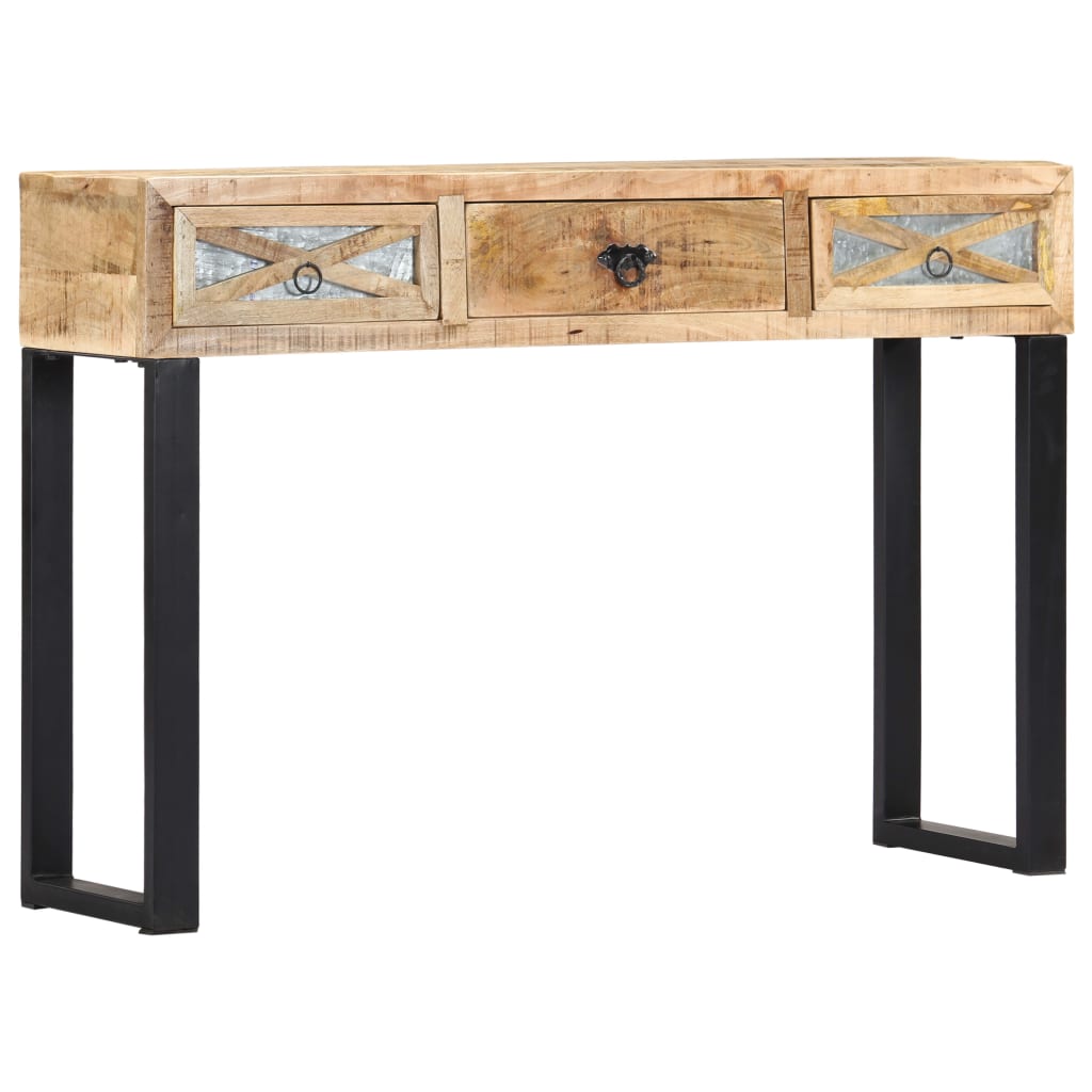 vidaXL Stolik typu konsola, 110x30x76 cm, lite drewno mango