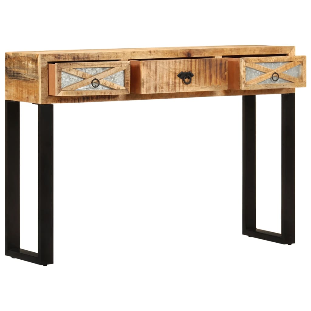 vidaXL Stolik typu konsola, 110x30x76 cm, lite drewno mango
