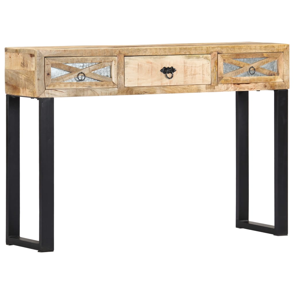 vidaXL Stolik typu konsola, 110x30x76 cm, lite drewno mango