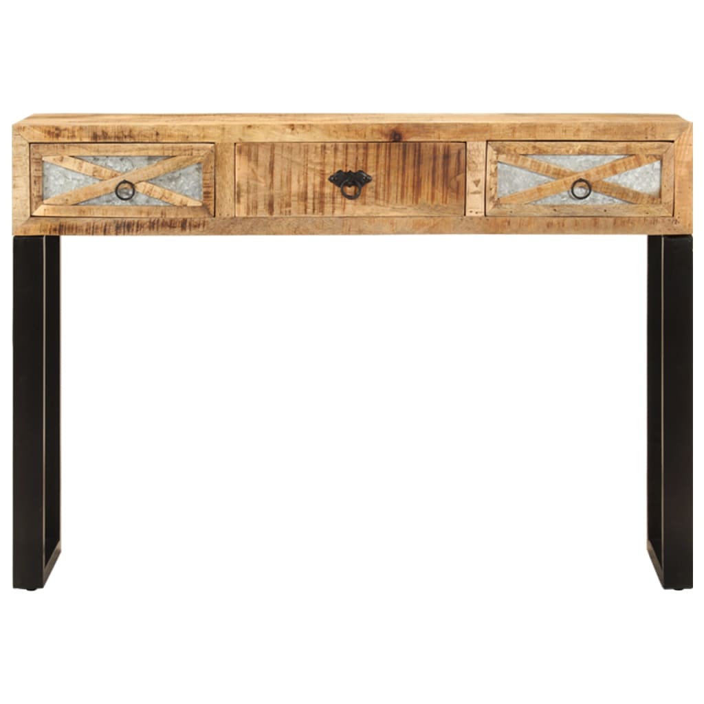 vidaXL Stolik typu konsola, 110x30x76 cm, lite drewno mango