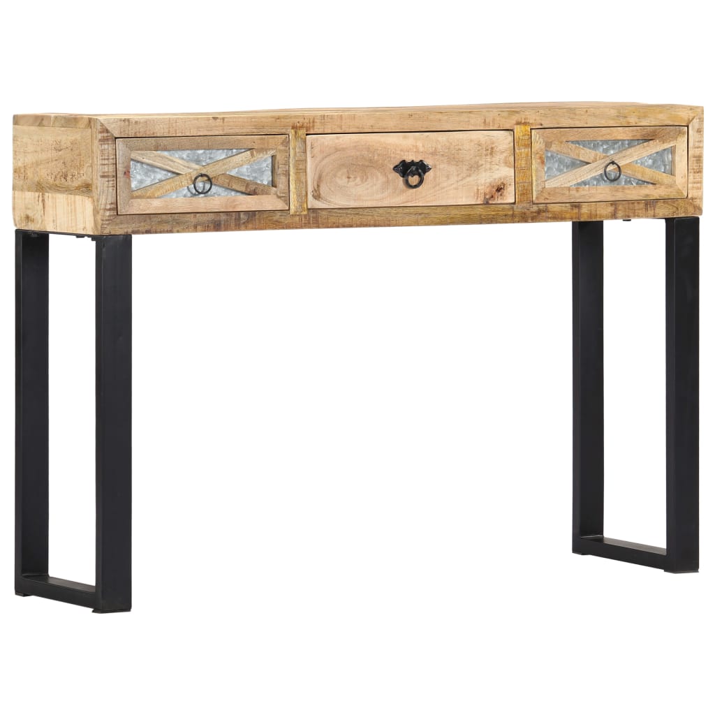vidaXL Stolik typu konsola, 110x30x76 cm, lite drewno mango