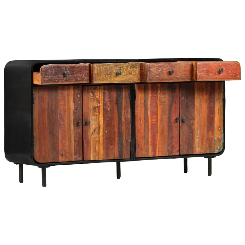 vidaXL Komoda, lite drewno z odzysku, 140 x 35 x 76 cm