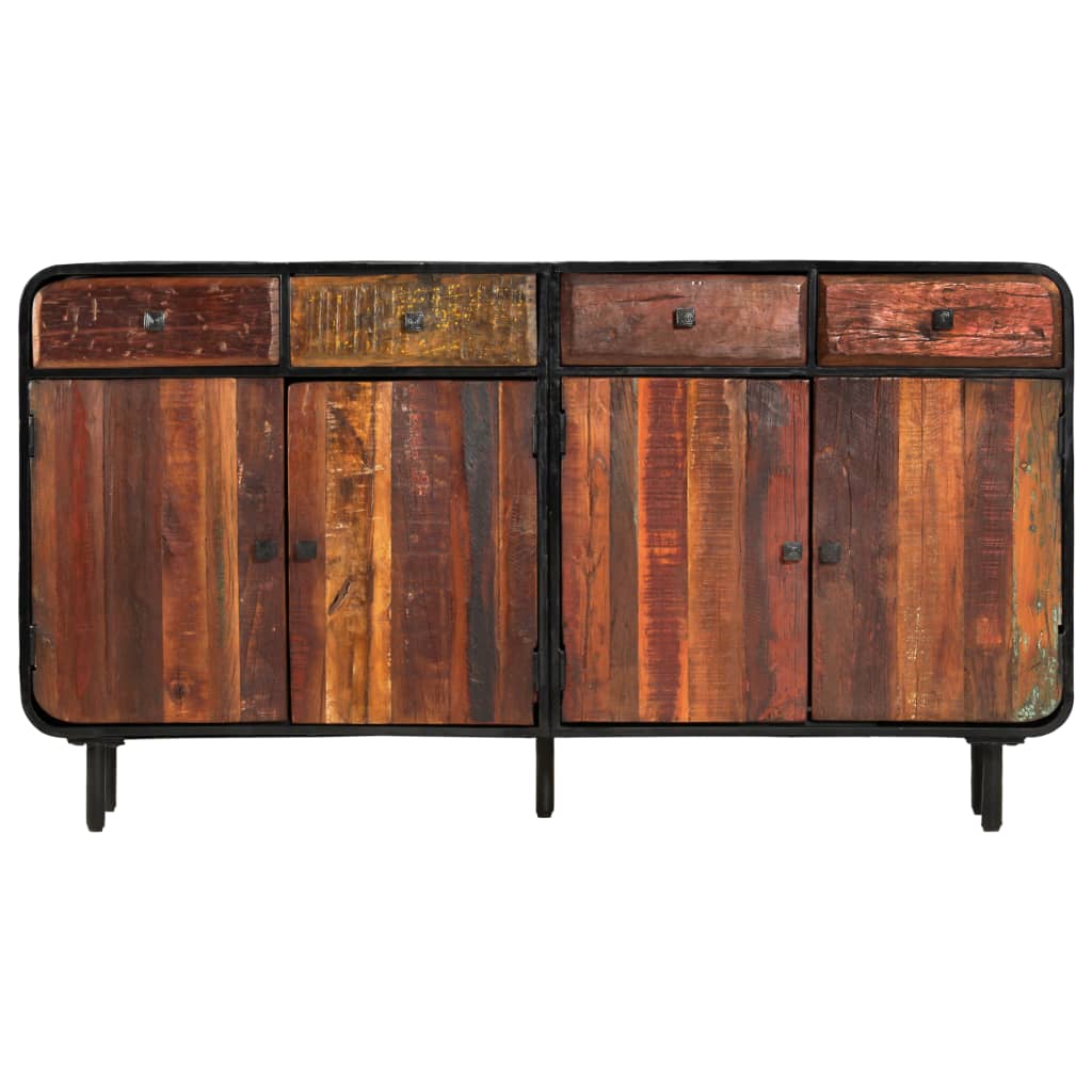 vidaXL Komoda, lite drewno z odzysku, 140 x 35 x 76 cm