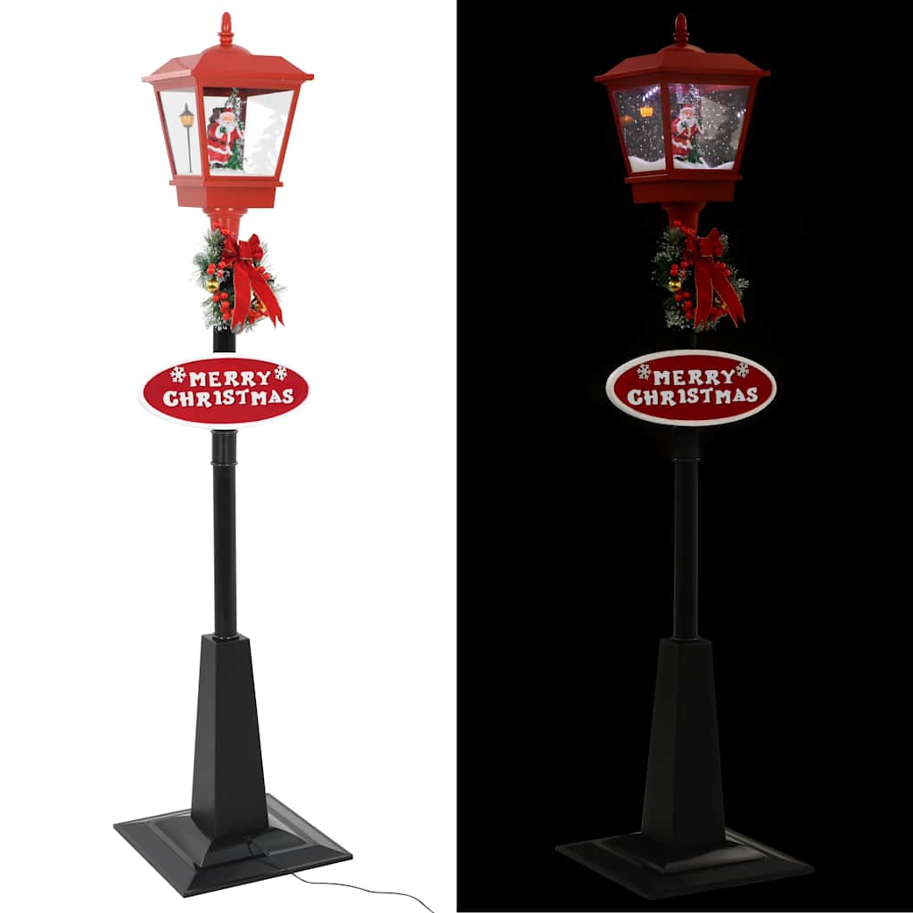 vidaXL Świąteczna latarnia z Mikołajem, 180 cm, LED
