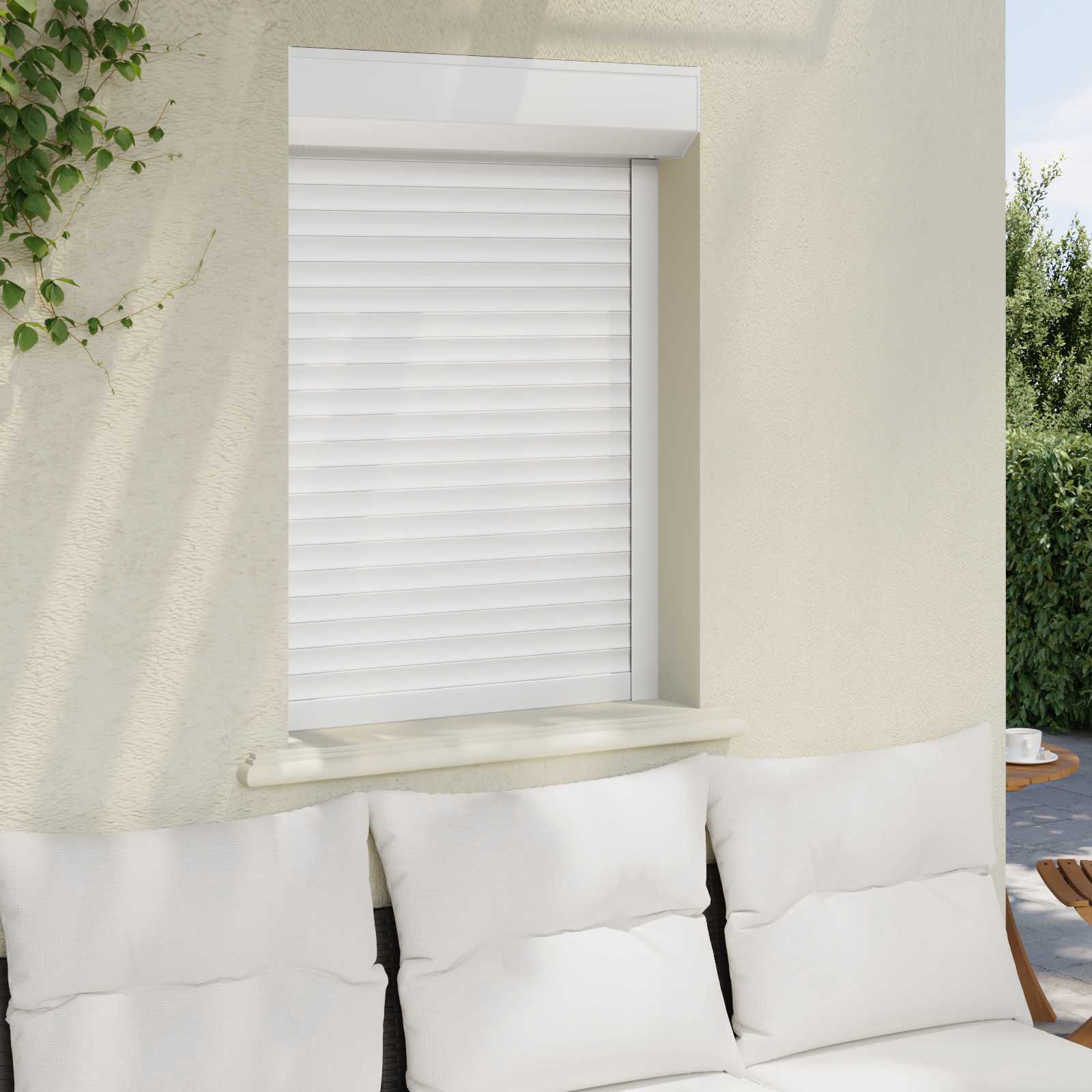 vidaXL Roleta Biały 70 x 100 cm Aluminium i poliuretan