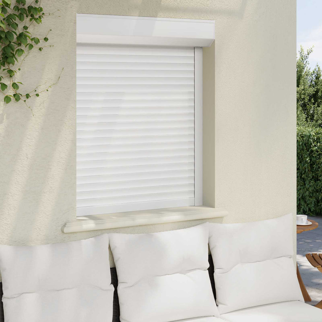 vidaXL Roleta Biały 80 x 100 cm Aluminium i poliuretan