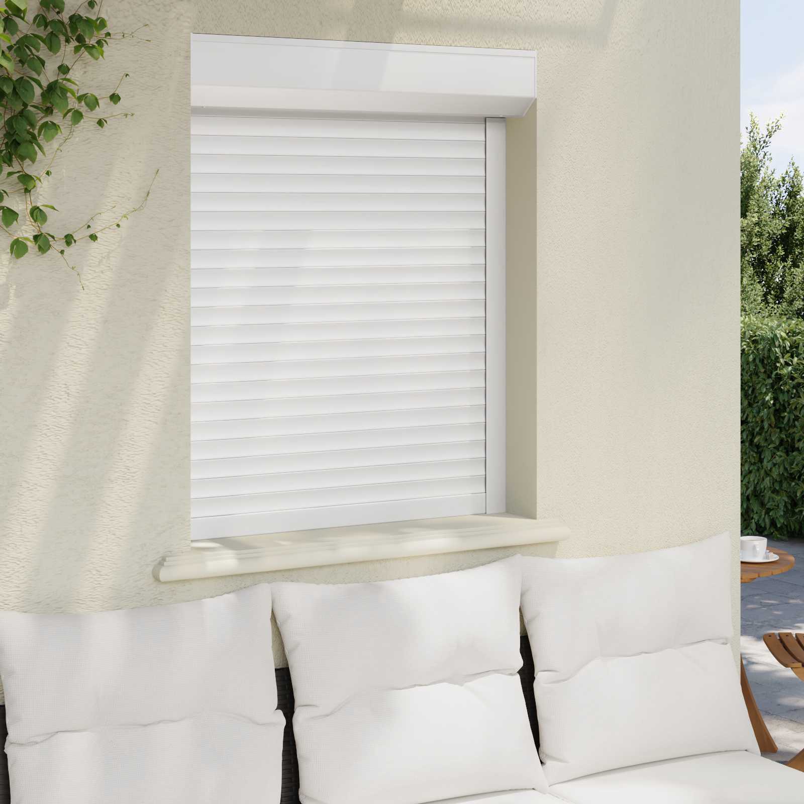 vidaXL Roleta Biały 80 x 100 cm Aluminium i poliuretan