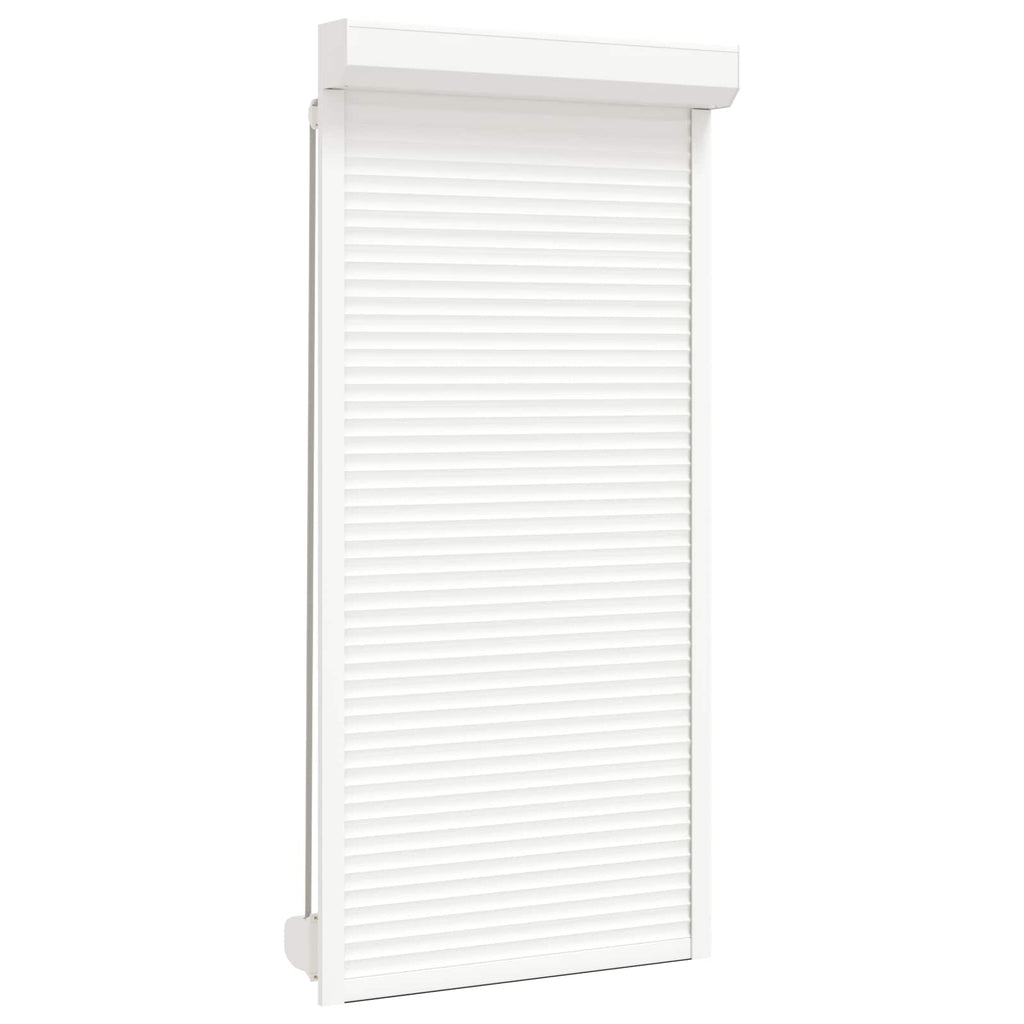 vidaXL Roleta Biały 100 x 210 cm Aluminium i poliuretan