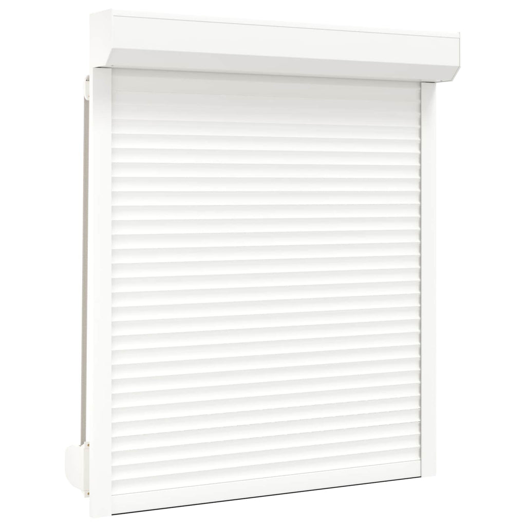 vidaXL Roleta Biały 110 x 130 cm Aluminium i poliuretan