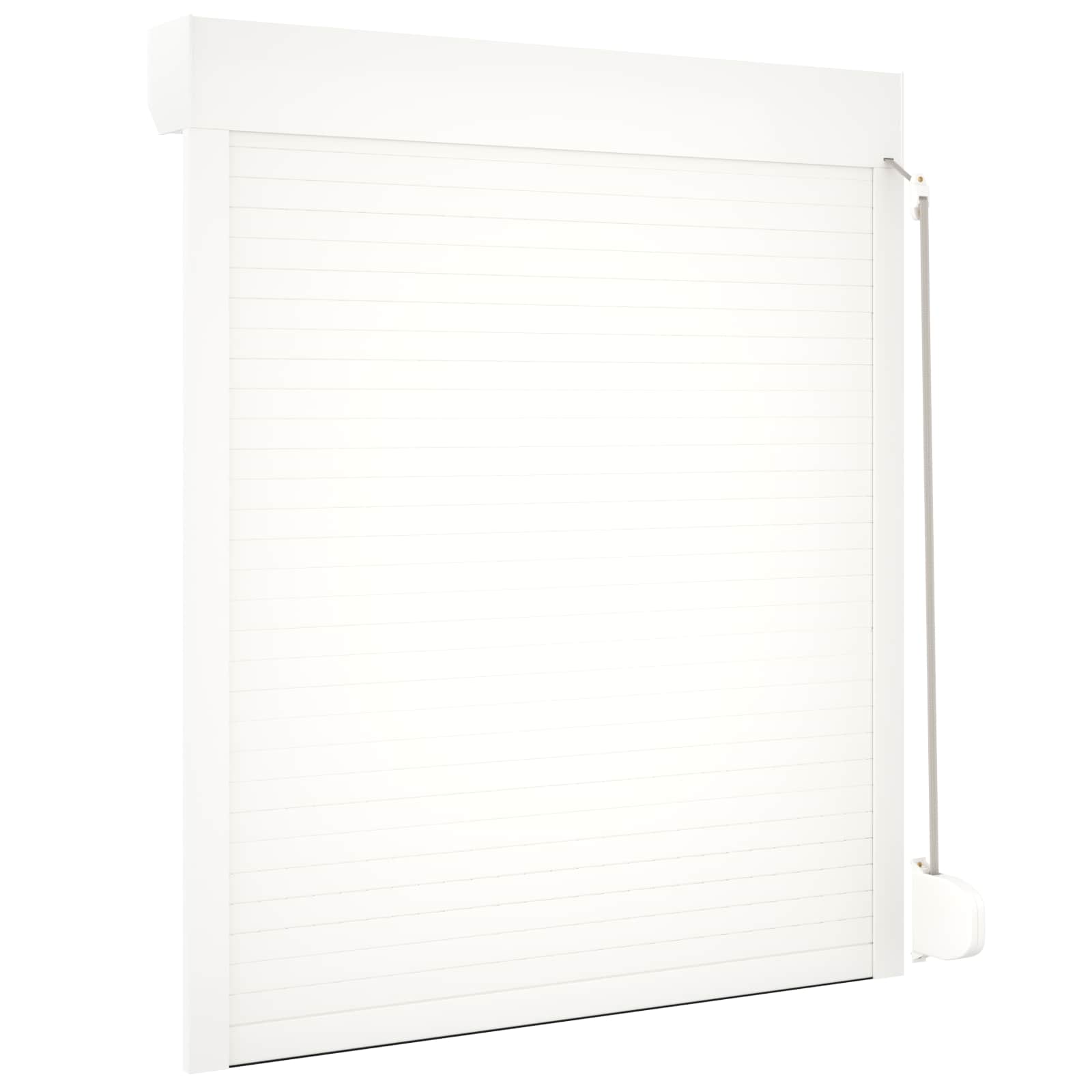 vidaXL Roleta Biały 110 x 130 cm Aluminium i poliuretan