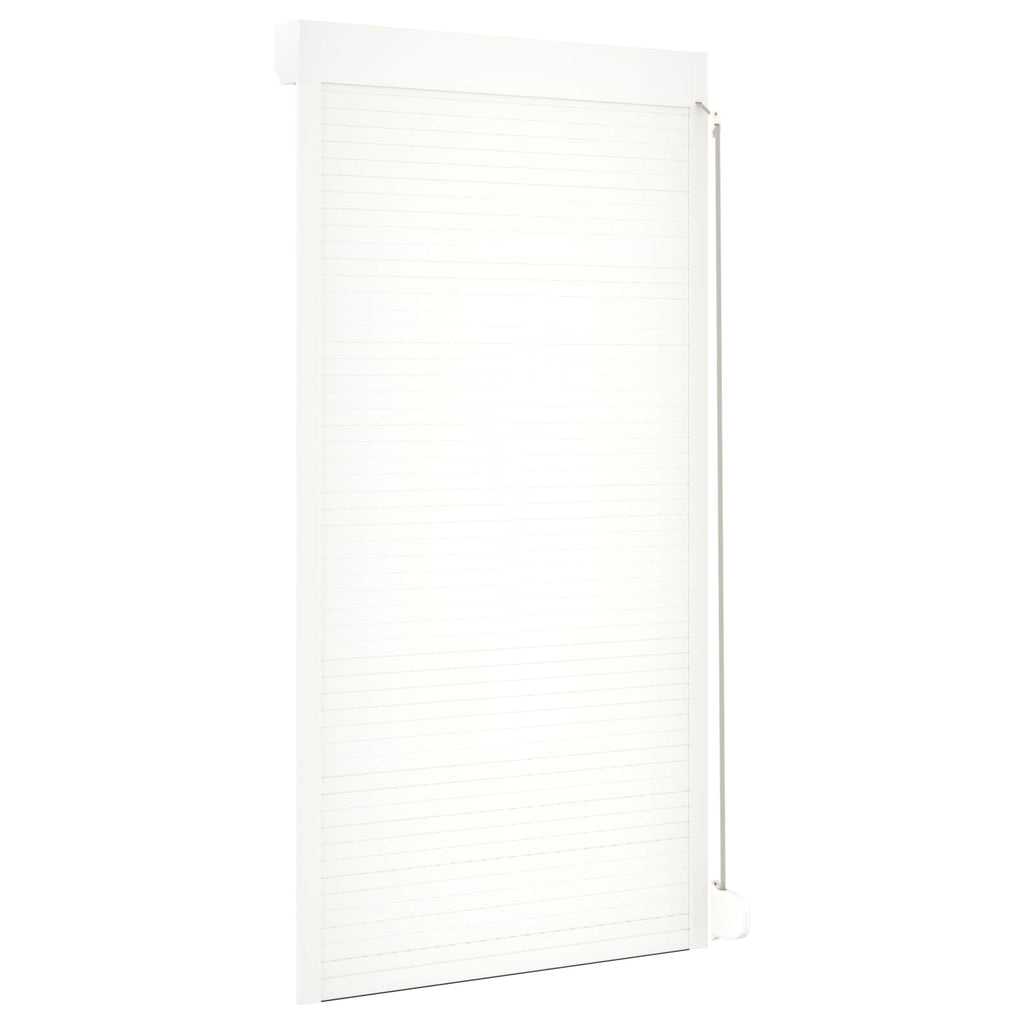 vidaXL Roleta Biały 110 x 220 cm Aluminium i poliuretan