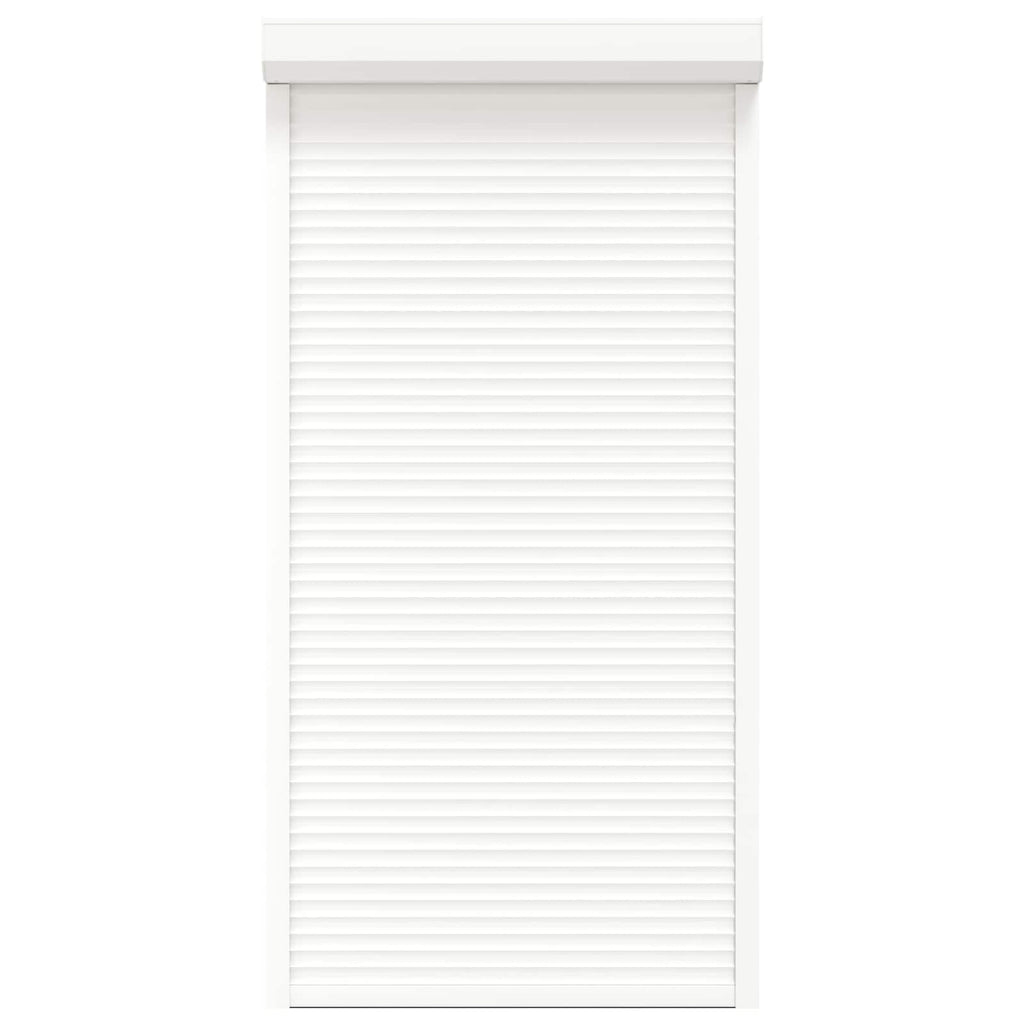 vidaXL Roleta Biały 110 x 220 cm Aluminium i poliuretan