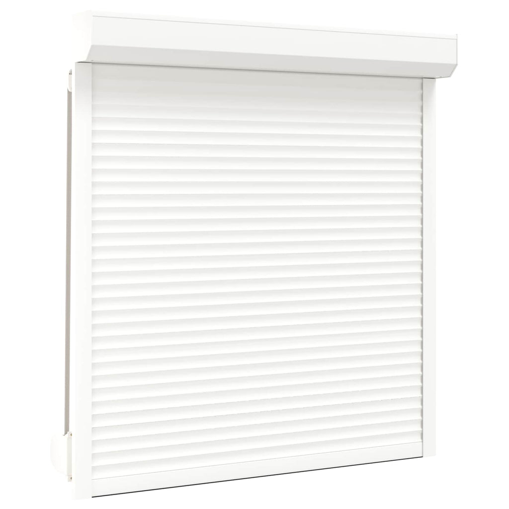 vidaXL Roleta Biały 130 x 140 cm Aluminium i poliuretan