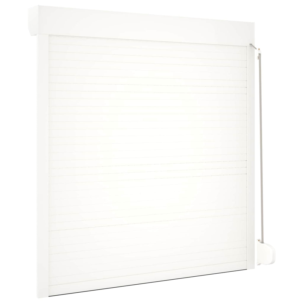 vidaXL Roleta Biały 130 x 140 cm Aluminium i poliuretan