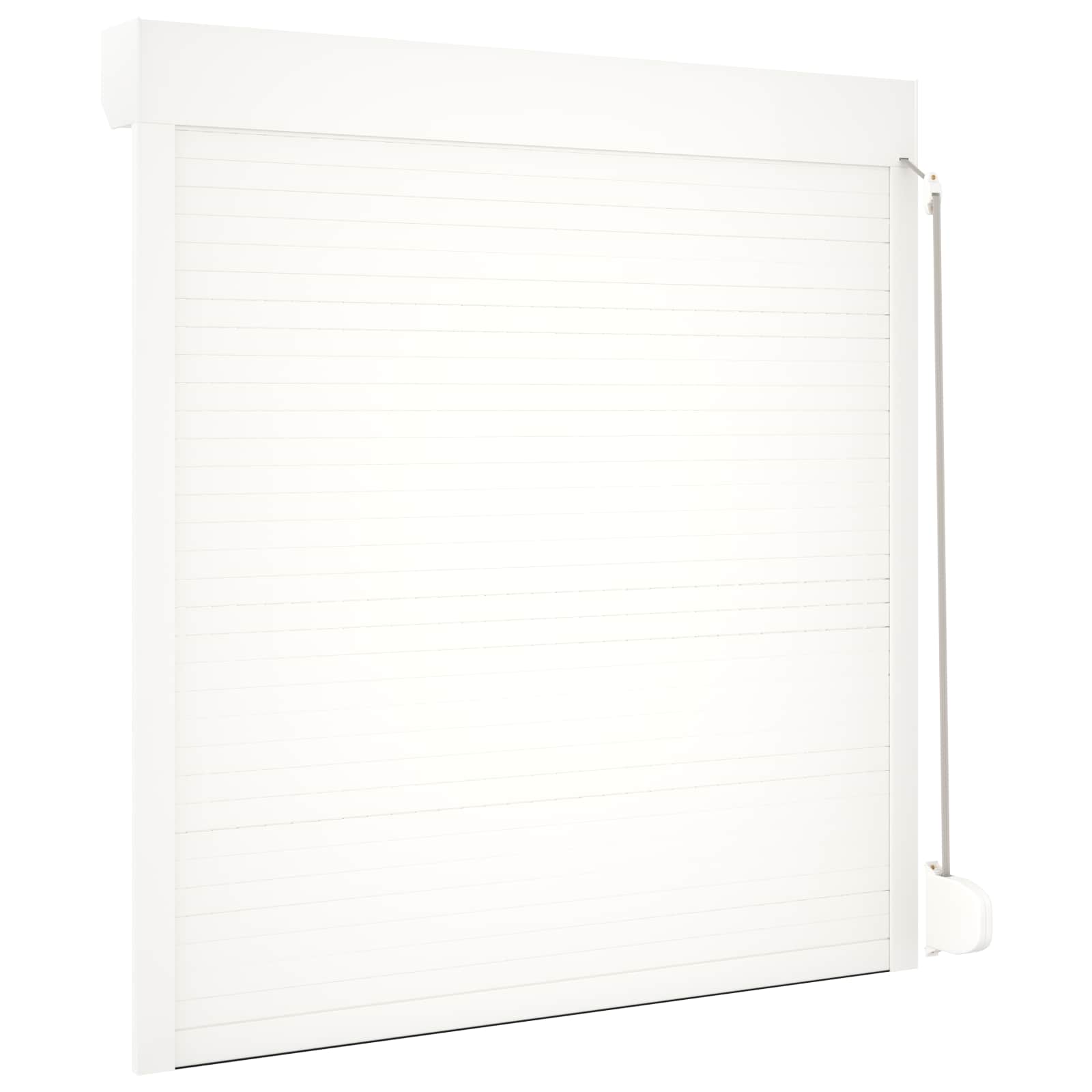 vidaXL Roleta Biały 130 x 140 cm Aluminium i poliuretan