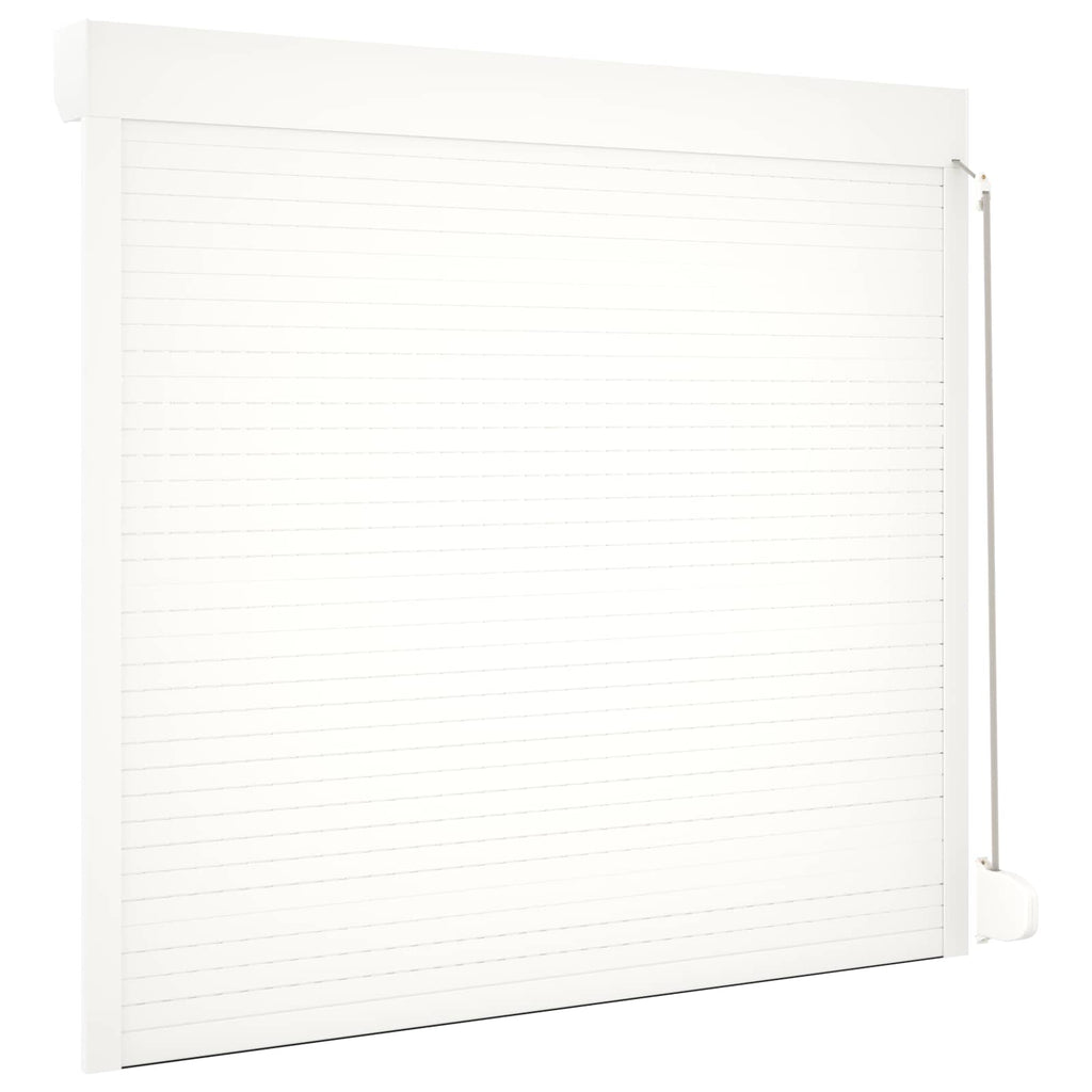 vidaXL Roleta Biały 160 x 150 cm Aluminium i poliuretan
