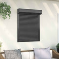 vidaXL Roleta Antracyt 70 x 100 cm Aluminium i poliuretan