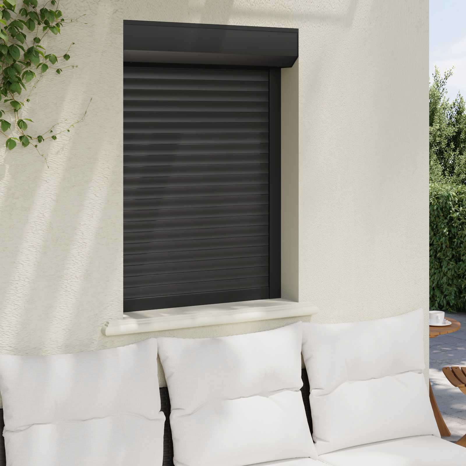 vidaXL Roleta Antracyt 70 x 100 cm Aluminium i poliuretan