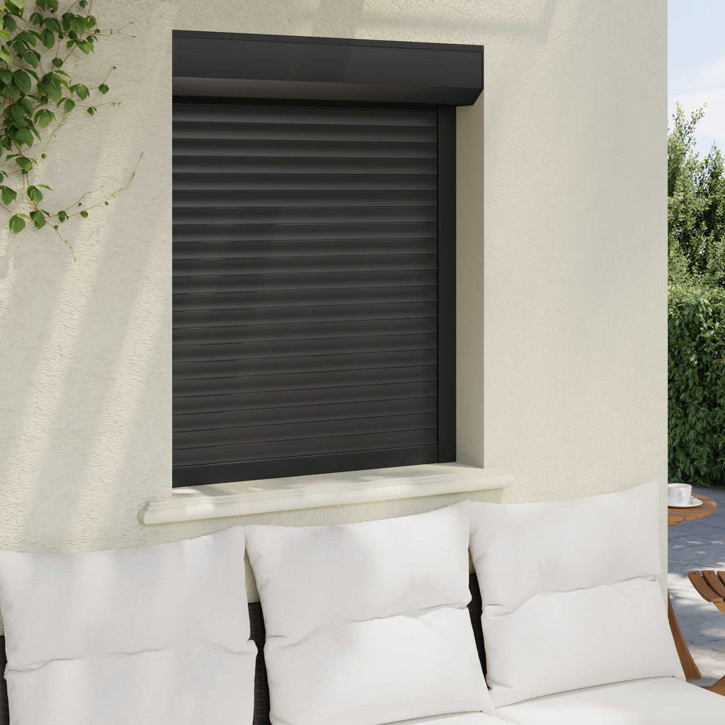 vidaXL Roleta Antracyt 80 x 100 cm Aluminium i poliuretan