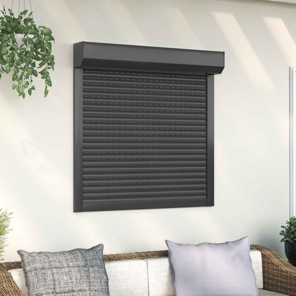 vidaXL Roleta Antracyt 100 x 100 cm Aluminium i poliuretan