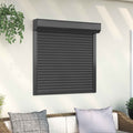 vidaXL Roleta Antracyt 100 x 100 cm Aluminium i poliuretan