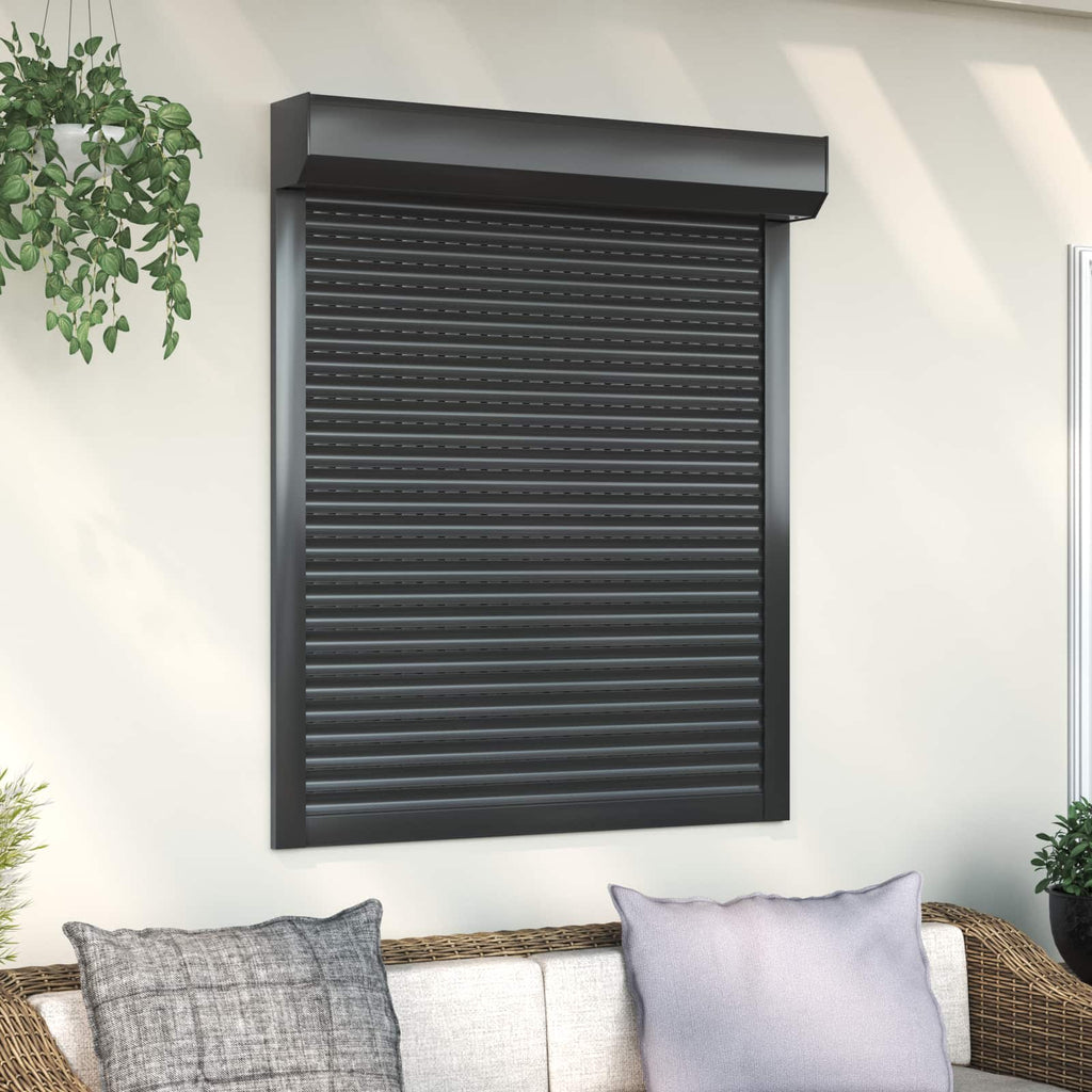 vidaXL Roleta Antracyt 100 x 120 cm Aluminium i poliuretan