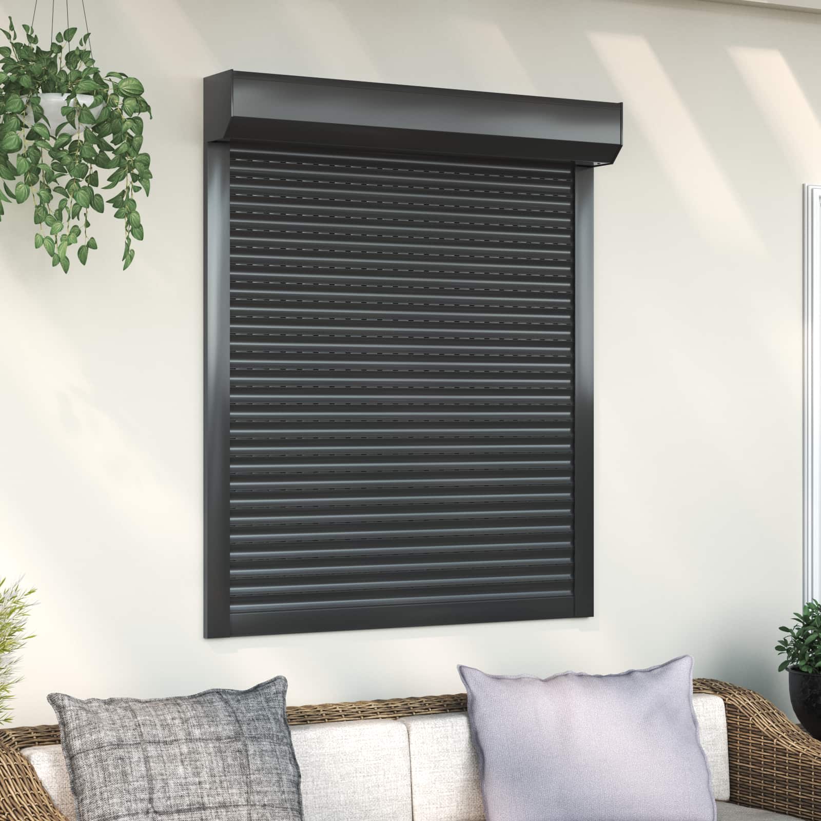 vidaXL Roleta Antracyt 100 x 120 cm Aluminium i poliuretan