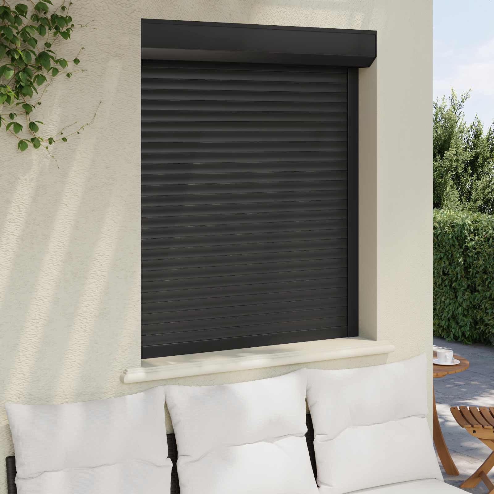 vidaXL Roleta Antracyt 100 x 120 cm Aluminium i poliuretan