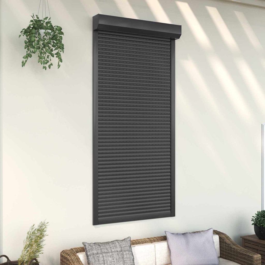 vidaXL Roleta Antracyt 100 x 210 cm Aluminium i poliuretan