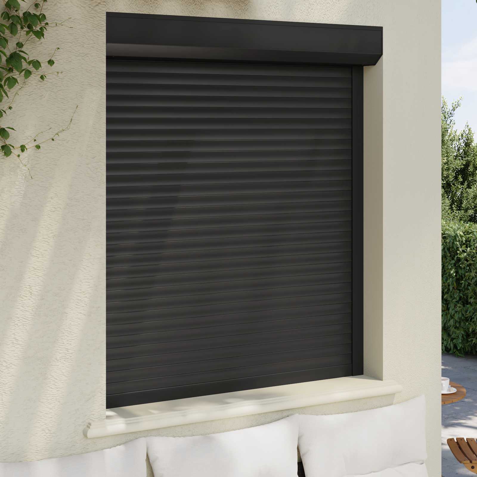 vidaXL Roleta Antracyt 110 x 130 cm Aluminium i poliuretan