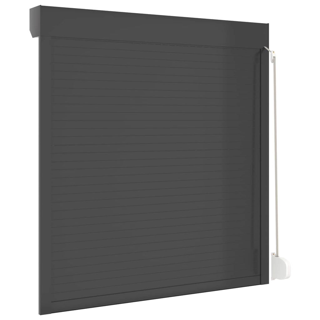 vidaXL Roleta Antracyt 130 x 140 cm Aluminium i poliuretan