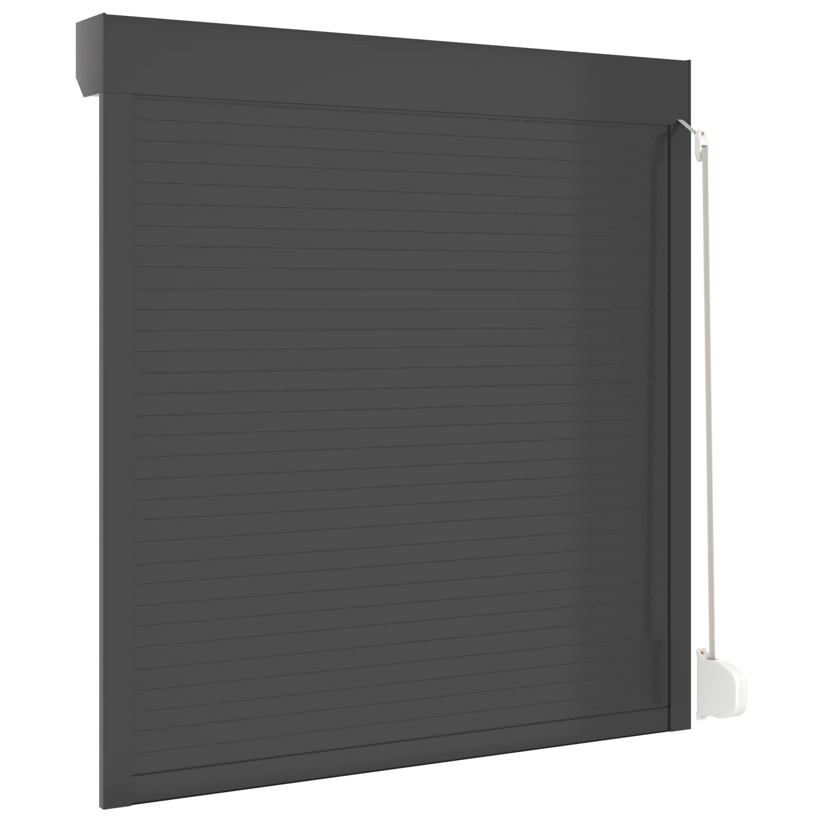 vidaXL Roleta Antracyt 130 x 140 cm Aluminium i poliuretan