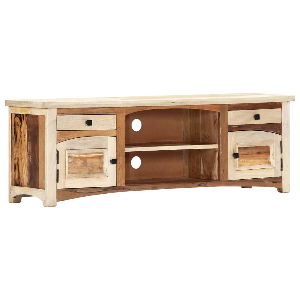 vidaXL Szafka pod TV, 120x30x40 cm, lite drewno odzyskane
