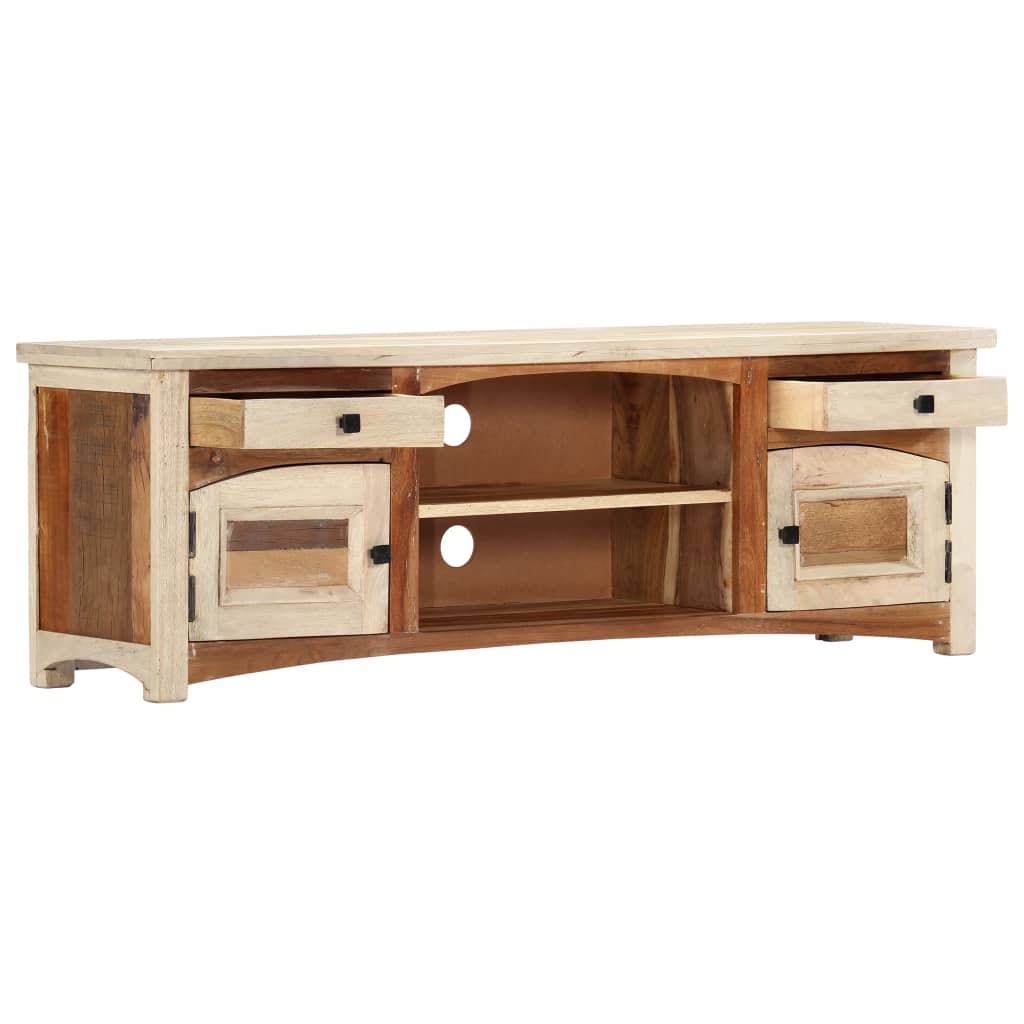 vidaXL Szafka pod TV, 120x30x40 cm, lite drewno odzyskane