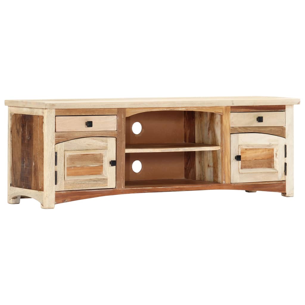 vidaXL Szafka pod TV, 120x30x40 cm, lite drewno odzyskane