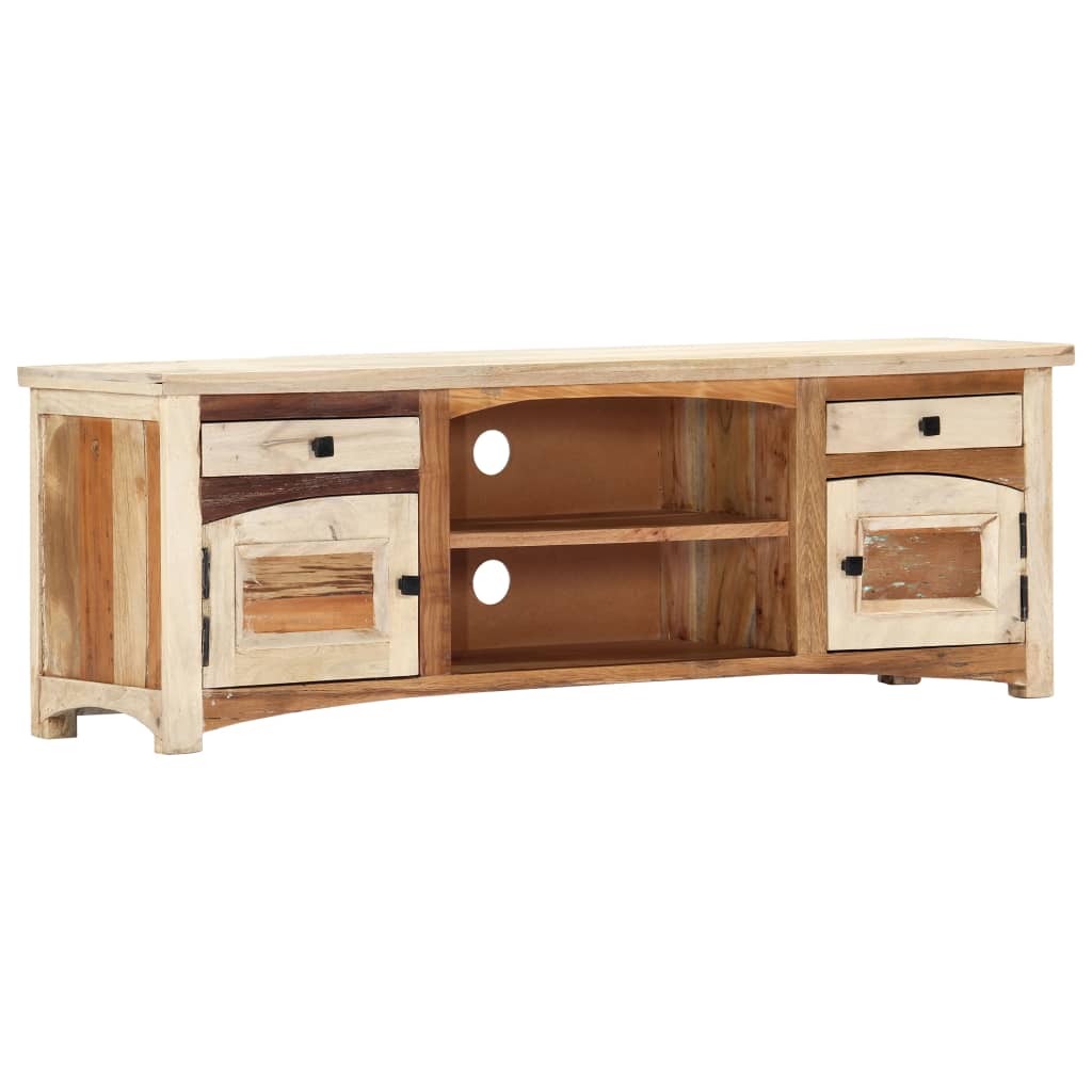 vidaXL Szafka pod TV, 120x30x40 cm, lite drewno odzyskane