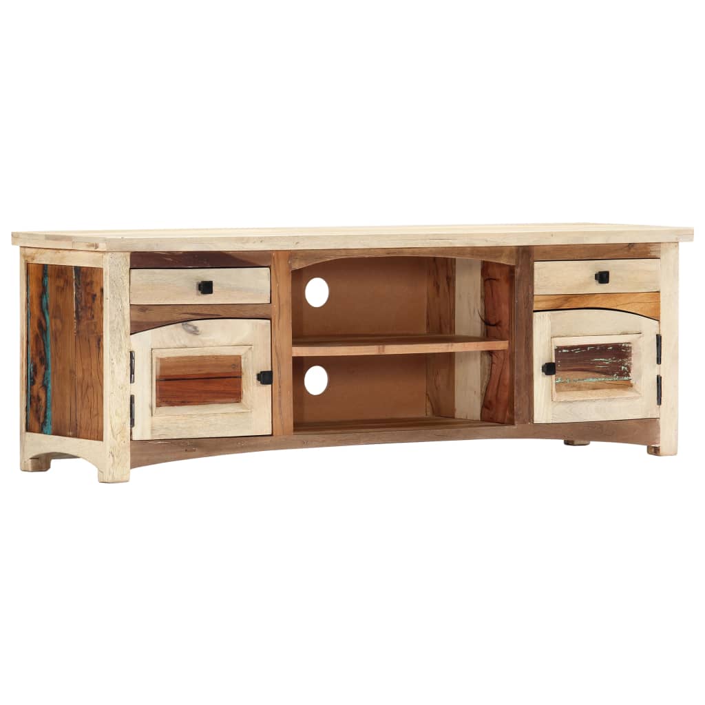 vidaXL Szafka pod TV, 120x30x40 cm, lite drewno odzyskane